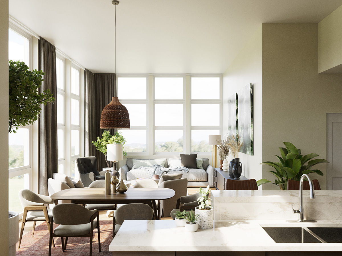 Interior Rendering example 2