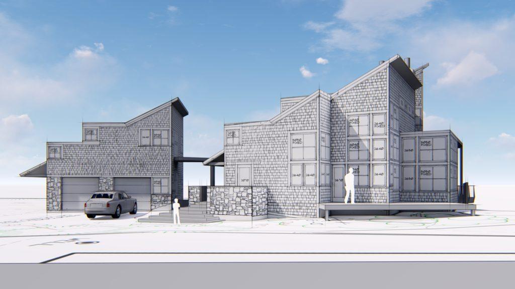 Architectural rendering of home 3D design model