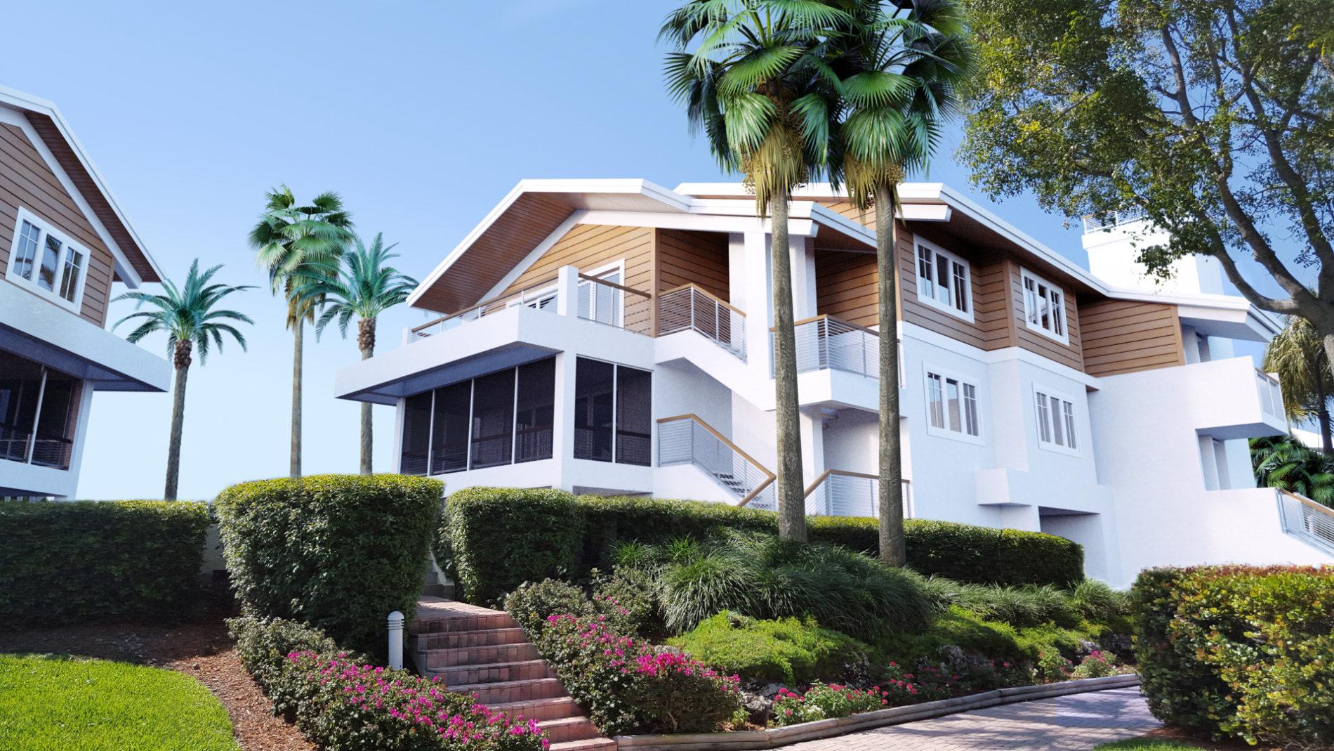 Architectural rendering of home 3D design model