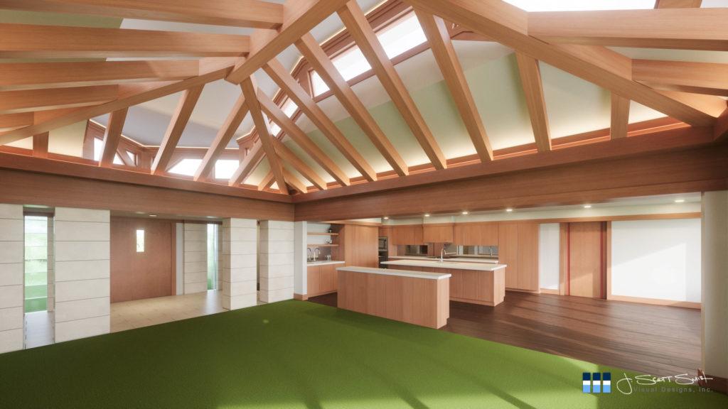 Architectural rendering of home 3D design model