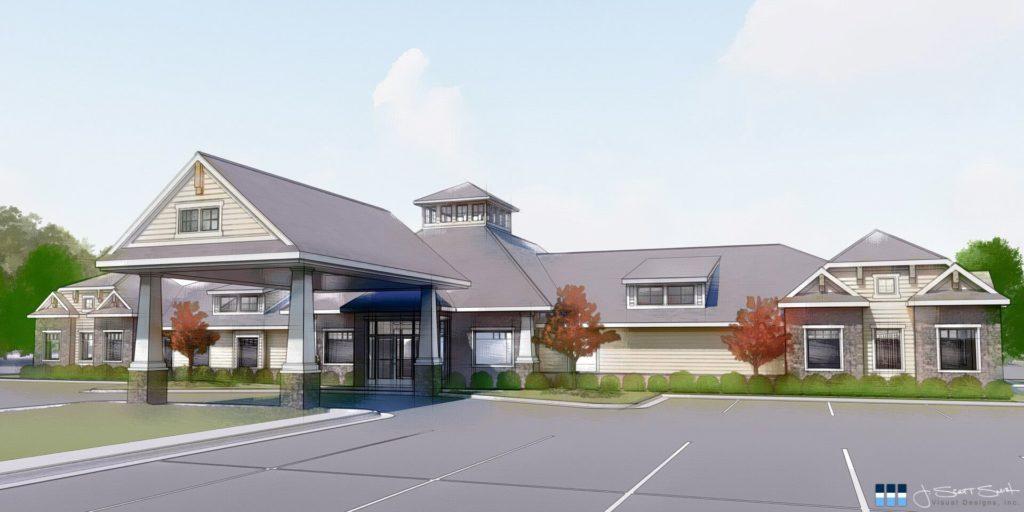 Architectural Rendering assisted living 3d model