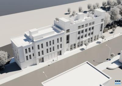 Clay Renderings: Three Story Building
