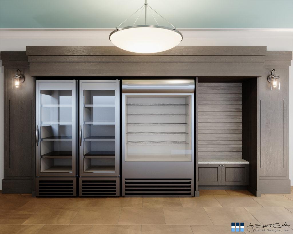 architectural renderings hotel minimart 3D model
