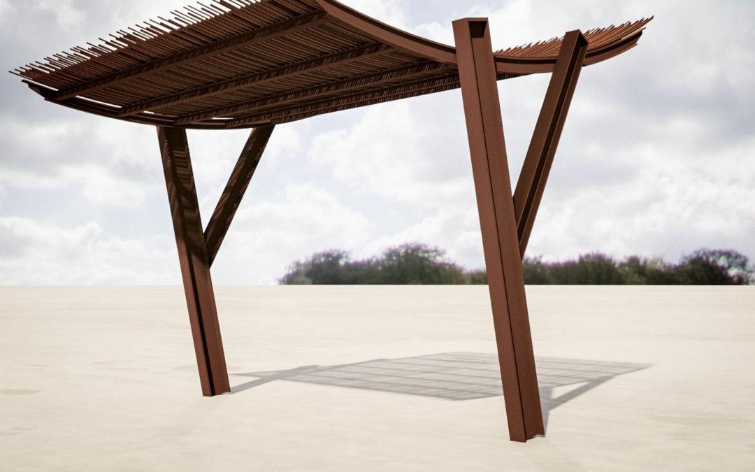 Architectural Renderings: Metal Shade for BBQ