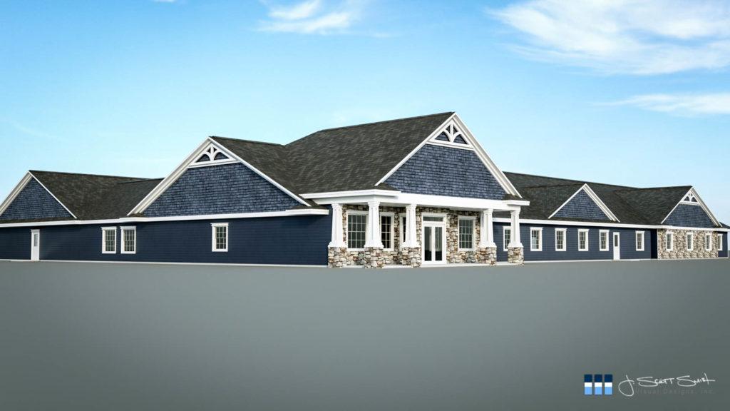 architectural rendering assisted living 3D model