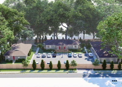 Architectural Renderings: McVay St. Courtyard