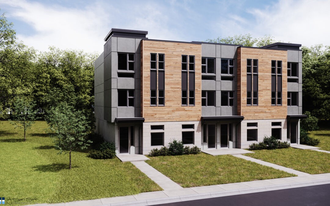 Architectural Renderings: South End Townhomes