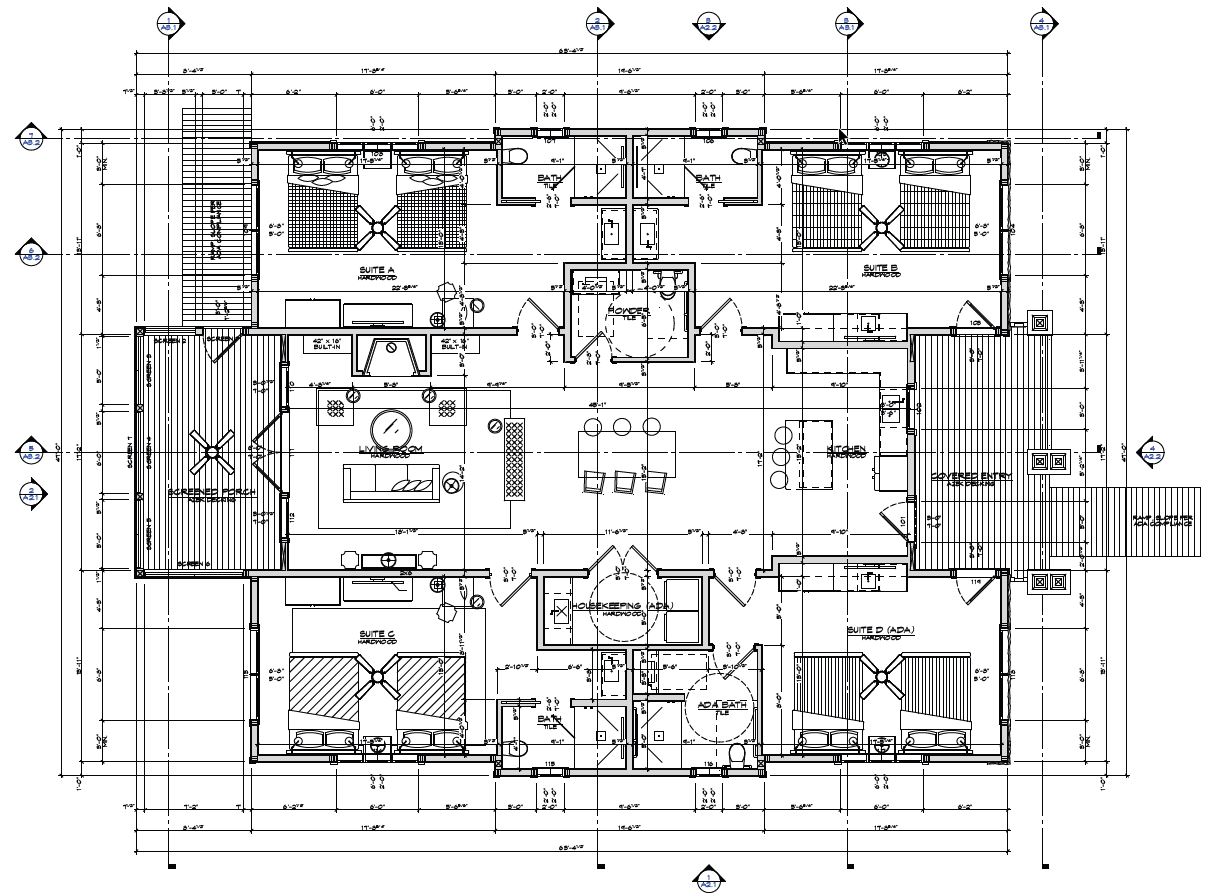 With graphic design, you can do more than look at blueprints. This image shows a floorplan for a building.