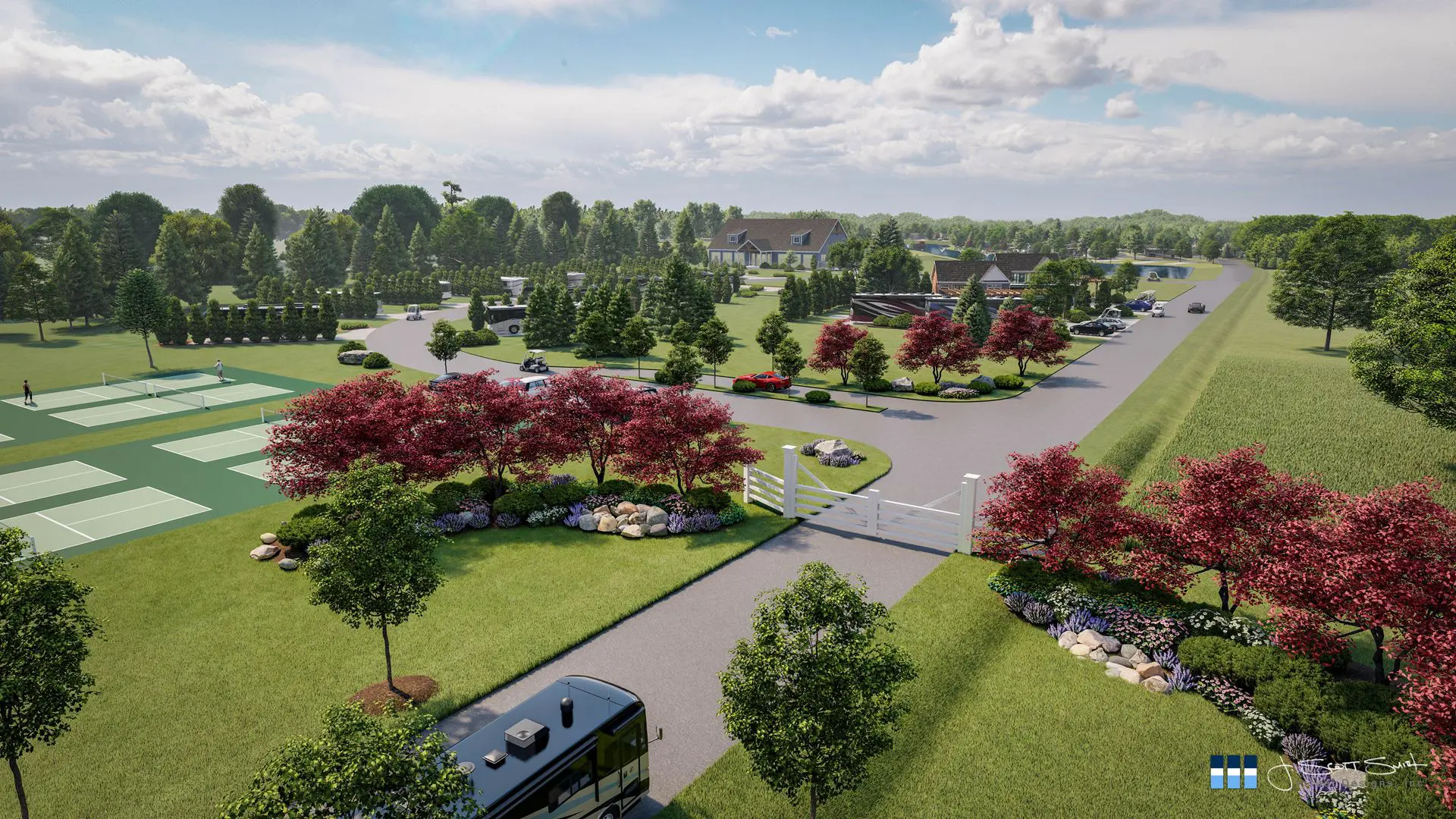 Luxury RV Resort Rendering